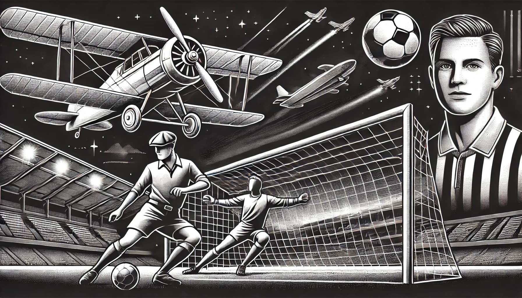 ScoreTours hero grayscale illustration